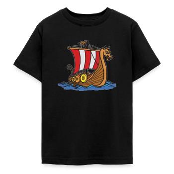 Wikinger - Teenager T-Shirt - Schwarz - Vorne - AI Model Teenager Male light (155cm)