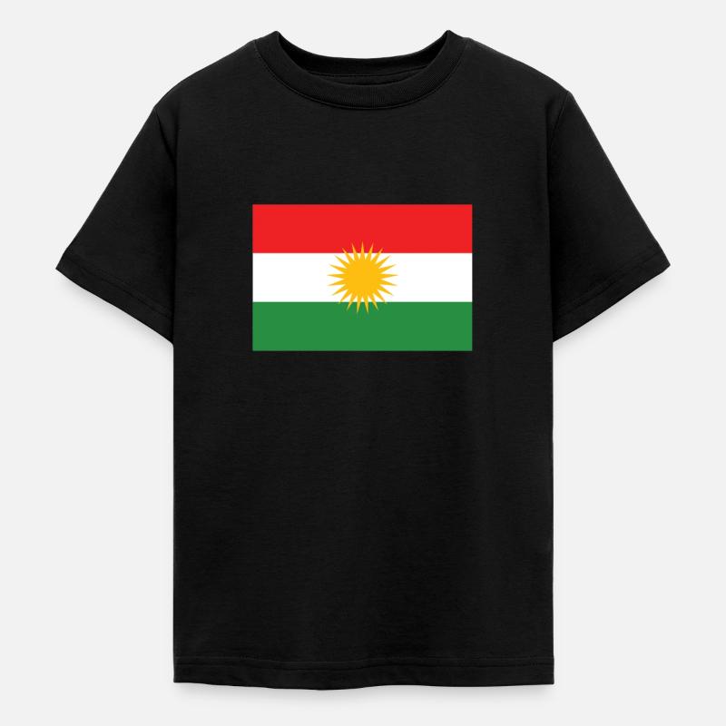 Kurdistan Kurdistan Kurdisch Drapeau Kurde - T-shirt Ado - noir