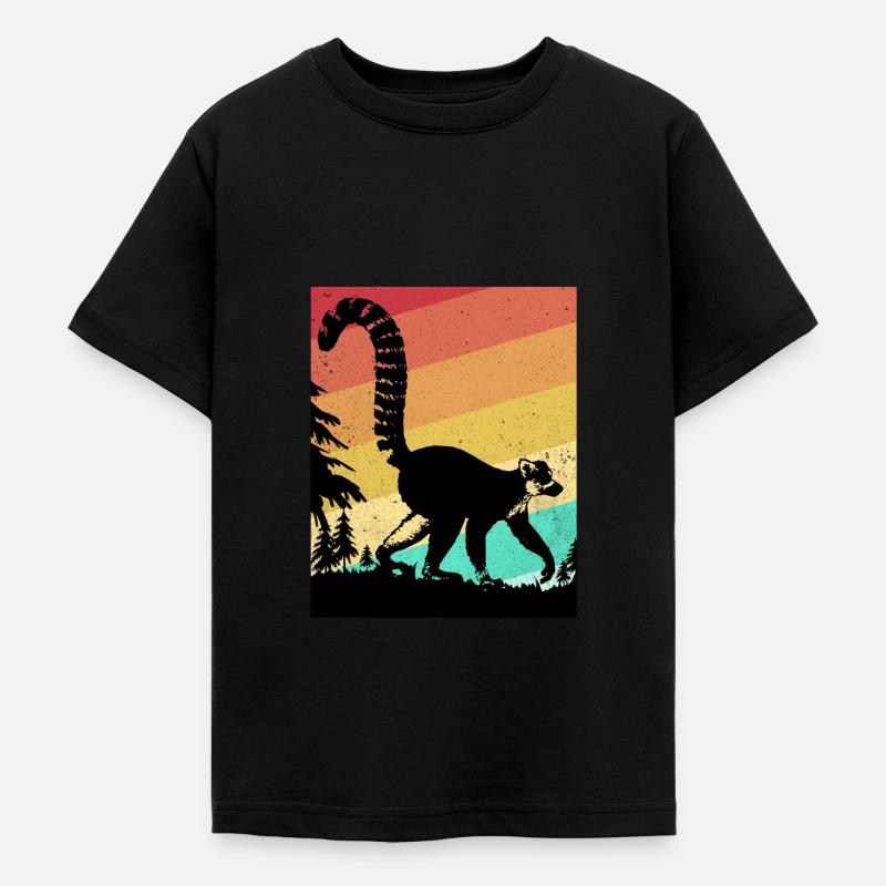 Lemur - T-shirt Ado - noir
