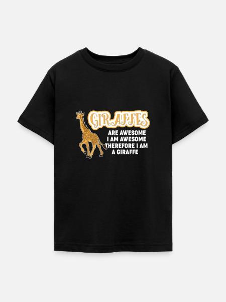 Giraffen sind fantastisch - Teenager T-Shirt - Schwarz