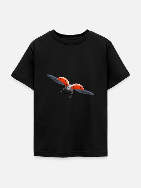 ladybug Marienkäfer - Teenager T-Shirt - Schwarz