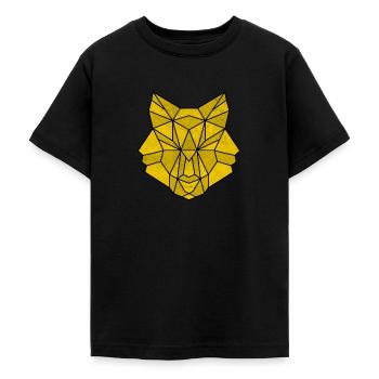 Wolf Polygon Wölfe - Teenager T-Shirt - Schwarz - Vorne - AI Model Teenager Male light (155cm)