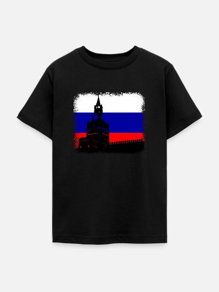 Russland - Teenager T-Shirt - Schwarz