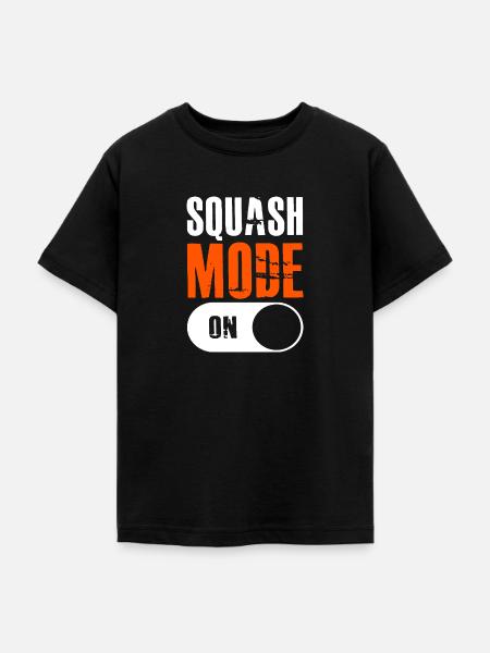 Squash - Teenager T-Shirt - Schwarz