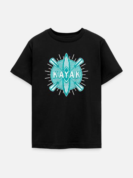 Kayak - Teenager T-Shirt - Schwarz