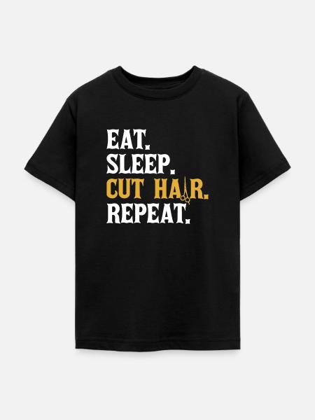 Frisör - Teenager T-Shirt - Schwarz