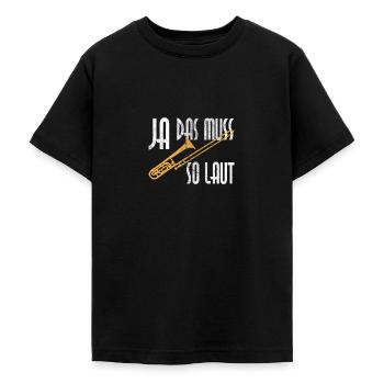 Posaune Blasmusik - Teenager T-Shirt - Schwarz - Vorne - AI Model Teenager Male light (155cm)