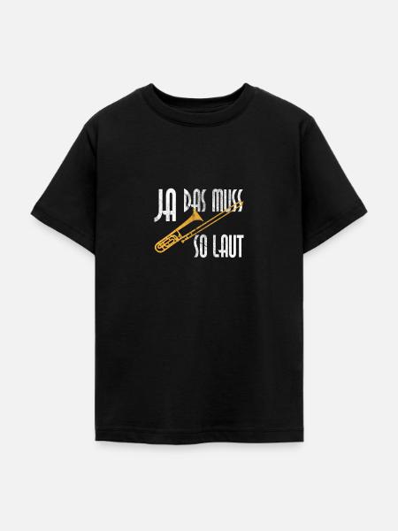 Posaune Blasmusik - Teenager T-Shirt - Schwarz