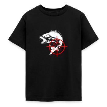 Angeln - Teenager T-Shirt - Schwarz - Vorne - AI Model Teenager Male light (155cm)