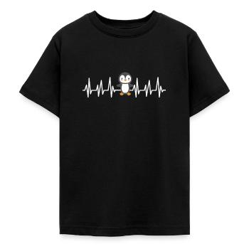 Pinguin - Teenager T-Shirt - Schwarz - Vorne - AI Model Teenager Male light (155cm)