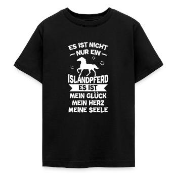 Islandpferd - Teenager T-Shirt - Schwarz - Vorne - AI Model Teenager Male light (155cm)