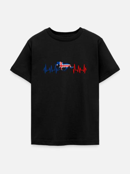 Islandpferd - Teenager T-Shirt - Schwarz