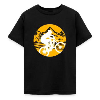 Fahrrad - Teenager T-Shirt - Schwarz - Vorne - AI Model Teenager Male light (155cm)