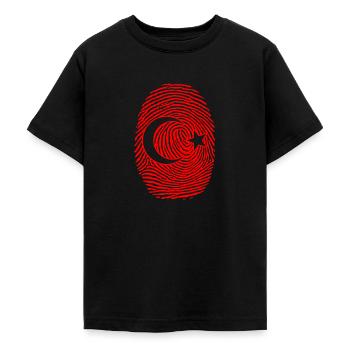 Türkei Fingerabdruck - Teenager T-Shirt - Schwarz - Vorne - AI Model Teenager Male light (155cm)