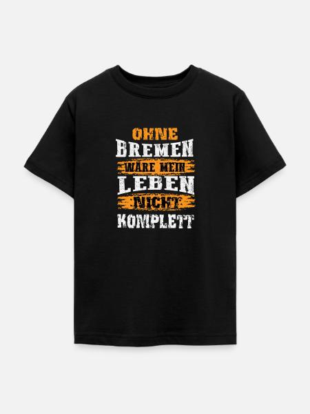 Bremen Fan Design - Teenager T-Shirt - Schwarz