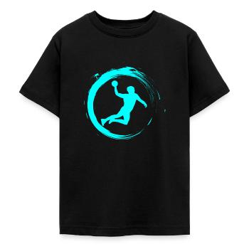 Handballer - Teenager T-Shirt - Schwarz - Vorne - AI Model Teenager Male light (155cm)