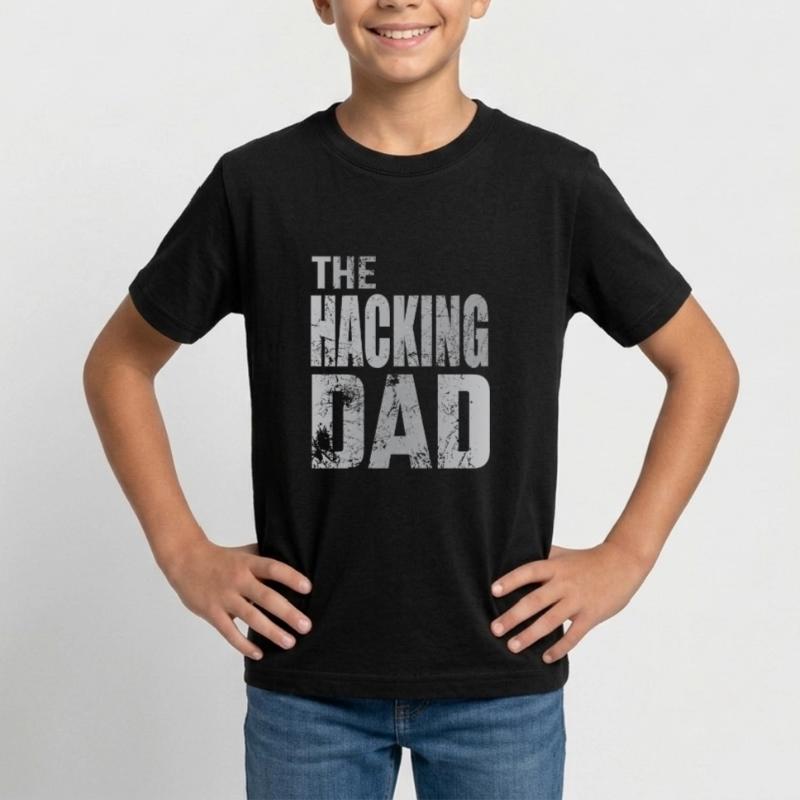 The Hacking Dad Hacker Vater Papa Code Computer Teenager T-Shirt