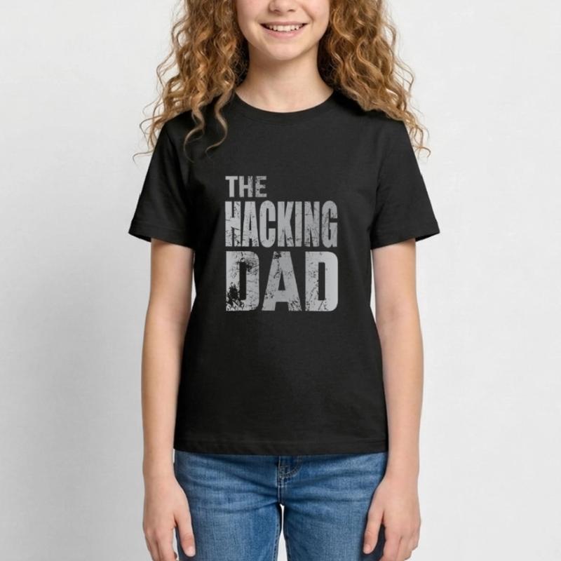 The Hacking Dad Hacker Vater Papa Code Computer Teenager T-Shirt
