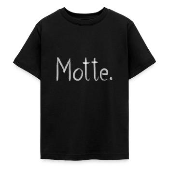 MOTTE - Teenager T-Shirt - Schwarz - Vorne - AI Model Teenager Male light (155cm)