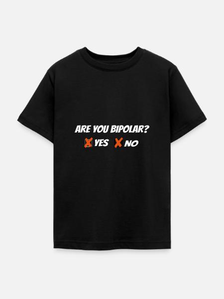 Are you bipolar - Teenager T-Shirt - Schwarz