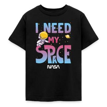 NASA I Need My Space Witziger Spruch - Teenager T-Shirt - Schwarz - Vorne - AI Model Teenager Male light (155cm)
