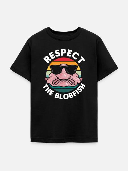 Blobfisch - Teenager T-Shirt - Schwarz