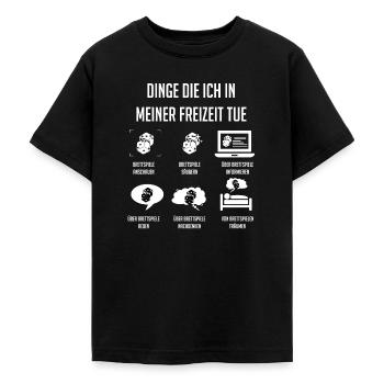 Brettspiele, Brettspiel, Brettspiele Spielen - Teenager T-Shirt - Schwarz - Vorne - AI Model Teenager Male light (155cm)