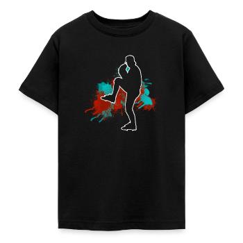 Baseball - Teenager T-Shirt - Schwarz - Vorne - AI Model Teenager Male light (155cm)