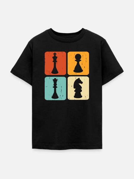 Schach - Teenager T-Shirt - Schwarz