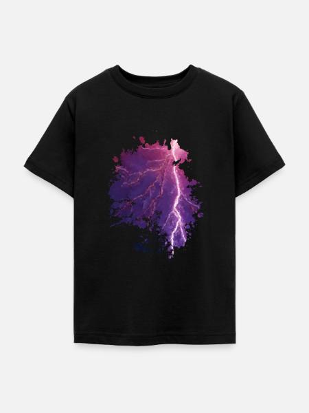 Lightning - Teenager T-Shirt - Schwarz