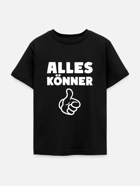 Alles Könner - Teenager T-Shirt - Schwarz