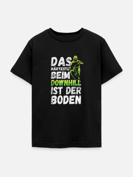 Downhill - Teenager T-Shirt - Schwarz
