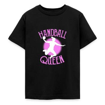 Handball Mädchen Königin Sport - Teenager T-Shirt - Schwarz - Vorne - AI Model Teenager Male light (155cm)