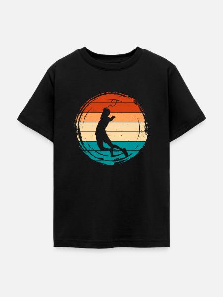 Badminton - Teenager T-Shirt - Schwarz