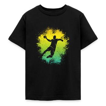 Handballer Handball Kinder Jungen Handballspieler - Teenager T-Shirt - Schwarz - Vorne - AI Model Teenager Male light (155cm)