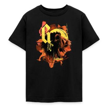 Harry Potter Gryffindor Lion - Teenage T-Shirt - black - Front - AI Model Teenager Male light (155cm)