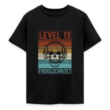 13. Geburtstag Gamer Level 13 Jahre - Teenager T-Shirt - Schwarz - Vorne - AI Model Teenager Male light (155cm)