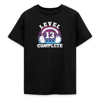 13 Jahre Geburtstag Geschenk Geburtstag Dreizehn - Teenager T-Shirt - Schwarz - Vorne - AI Model Teenager Male light (155cm)