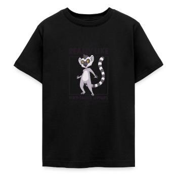 Ich liebe Kattas - Katta - Teenager T-Shirt - Schwarz - Vorne - AI Model Teenager Male light (155cm)