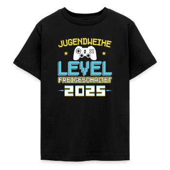 Jugendweihe 2025 Mädchen Junge - Teenager T-Shirt - Schwarz - Vorne - AI Model Teenager Male light (155cm)