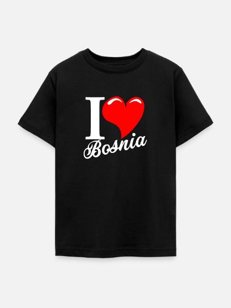 Bosnien - Teenager T-Shirt - Schwarz