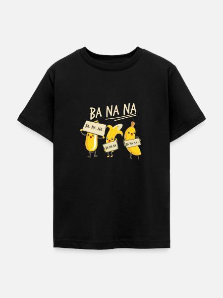 Banane - Teenager T-Shirt - Schwarz