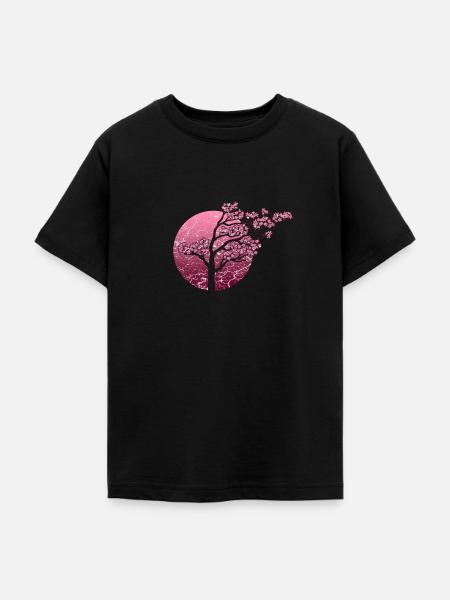 Baum Japan Asien - Teenager T-Shirt - Schwarz