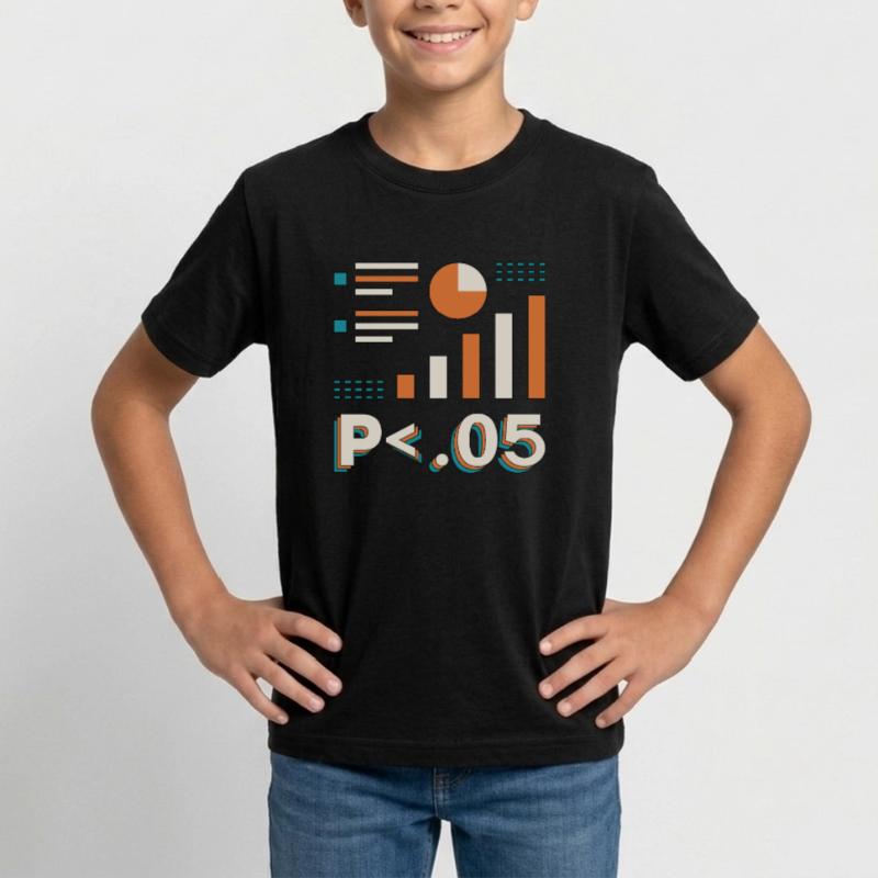 Data Analyst P < .05 Computer Science Programming Teenager T-Shirt