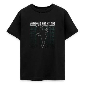 Tap Dancer Morning Is Not My Time Stomping Dancing - Teenager T-Shirt - Schwarz - Vorne - AI Model Teenager Male light (155cm)