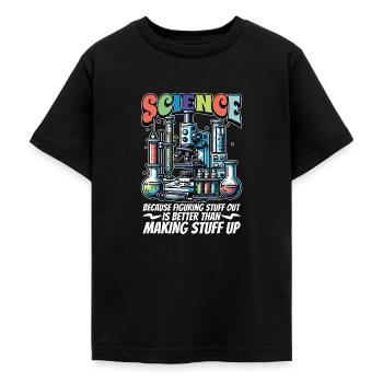 STEM Teacher Science Because Figuring Technology - Teenager T-Shirt - Schwarz - Vorne - AI Model Teenager Male light (155cm)