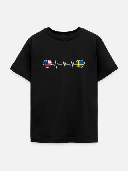 Schweden - Teenager T-Shirt - Schwarz