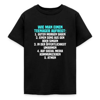 Lustig Teenager Spruch Pubertät Geschenk - Teenager T-Shirt - Schwarz - Vorne - AI Model Teenager Male light (155cm)