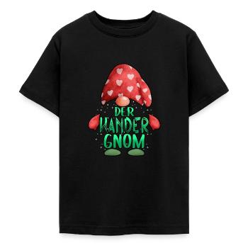 Wandern Wanderer Der Wander Gnom - Teenager T-Shirt - Schwarz - Vorne - AI Model Teenager Male light (155cm)