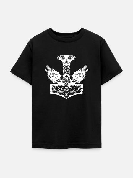 THOR HAMMER - Teenager T-Shirt - Schwarz